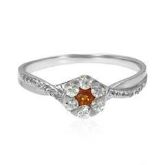 Zilveren ring met een Tanzania robijn