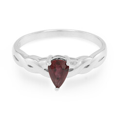 Zilveren ring met een Malawi robijn