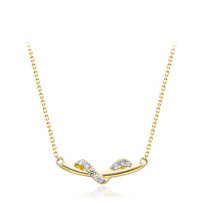Gouden halsketting met I1 (H) Diamanten (CIRARI)