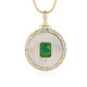 Zilveren halsketting met een parelmoer (Gems en Vogue)