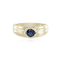 Gouden ring met een blauwe saffier