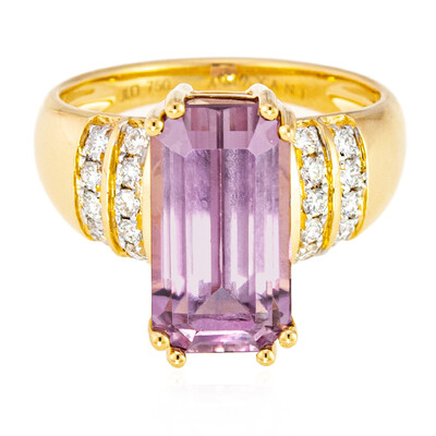 Gouden ring met een Roze diaspoor (AMAYANI)