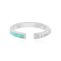 Zilveren ring met zirkonen