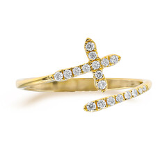 Gouden ring met I1 (H) Diamanten (CIRARI)