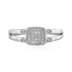 Zilveren ring met I2 (I) Diamanten
