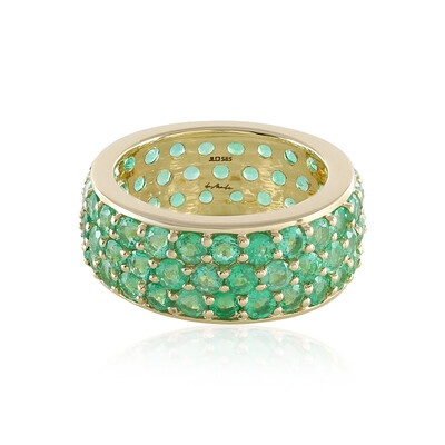 Gouden ring met Russische smaragden (de Melo)
