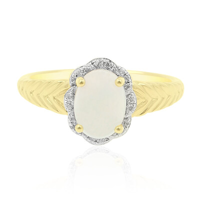 Gouden ring met een AAA Welo-opaal (de Melo)