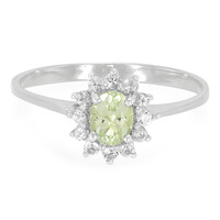 Zilveren ring met een amblygoniet