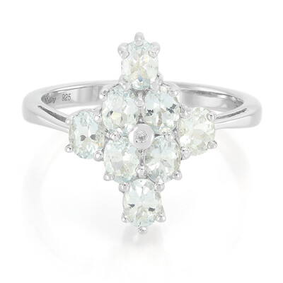 Zilveren ring met Paraiba toermalijnen