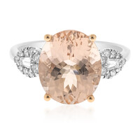 Gouden ring met een AAA morganiet (AMAYANI)