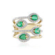 Gouden ring met Zambia-smaragdstenen (SUHANA)