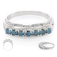 Zilveren ring met Fancy diamanten