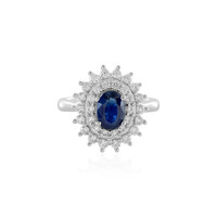 Zilveren ring met een kyaniet