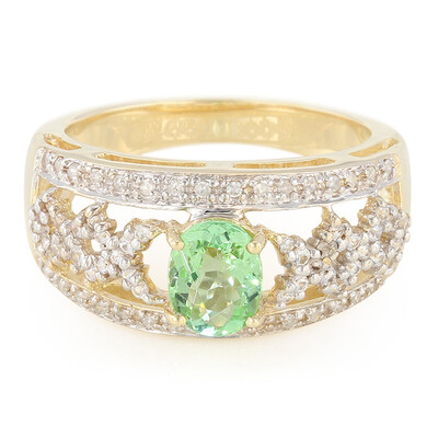 Gouden ring met een Paraiba toermalijn
