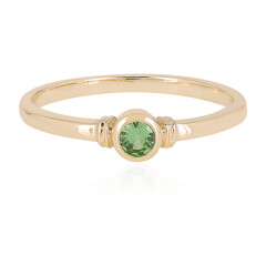 Gouden ring met een tsavoriet