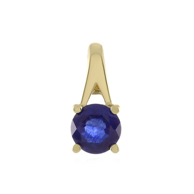 Gouden hanger met een Madagaskar Blauwe Saffier