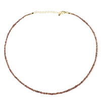 Zilveren halsketting met Fancy diamanten