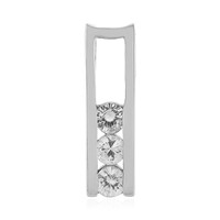 Zilveren hanger met zirkonen