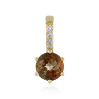 Gouden hanger met een Oregon zonnesteen