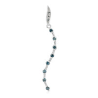 Zilveren hanger met Fancy diamanten
