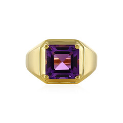 Zilveren ring met een Uruguay amethist