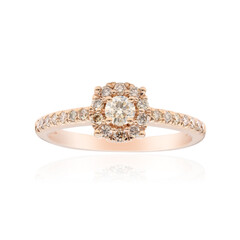 Gouden ring met een SI1 Argyle Rose De France Diamant