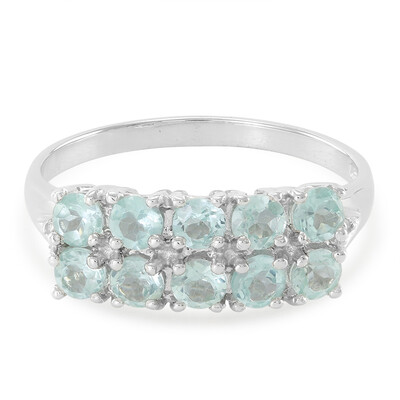 Zilveren ring met Blauwe apatieten