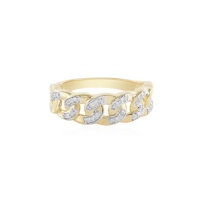 Zilveren ring met I2 (J) Diamanten