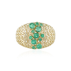 Gouden ring met Colombiaanse smaragden (Ornaments by de Melo)