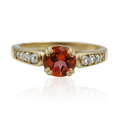 Zilveren ring met een Mandarijn topaas