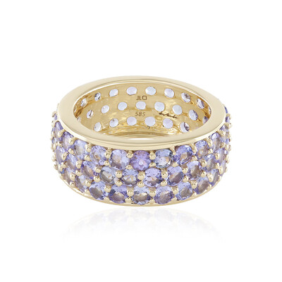 Gouden ring met tanzanieten (de Melo)