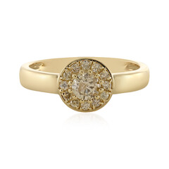 Gouden ring met een I3 Bruine Diamant