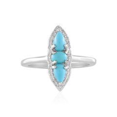 Zilveren ring met Sleeping Beauty Turkooisen