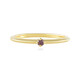 Zilveren ring met een I2 paarse diamant