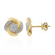 Gouden oorbellen met Diamanten SI1 (G) (Annette)