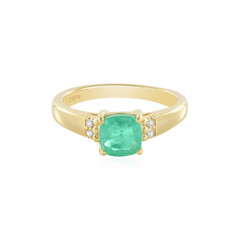 Zilveren ring met een Russische smaragd