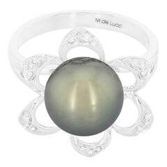 Gouden ring met een Tahiti parel