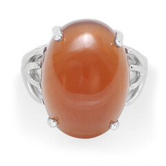 Zilveren ring met een Capillitas aragoniet