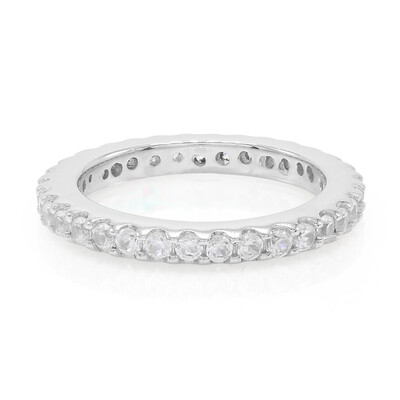 Zilveren ring met zirkonen