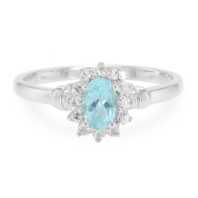 Zilveren ring met een Blauwe apatiet