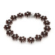 Zilveren armband met granaten