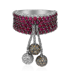 Gouden ring met Birmese Robijnen (Estée Collection)