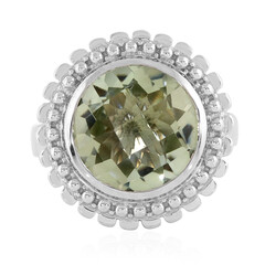 Zilveren ring met een groene amethist (Memories by Vincent)