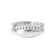 Zilveren ring met een witte topaas