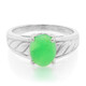 Zilveren ring met een keizerlijk chrysopraas