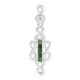 Zilveren hanger met Fancy diamanten