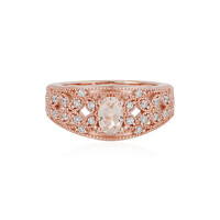 Zilveren ring met een morganiet