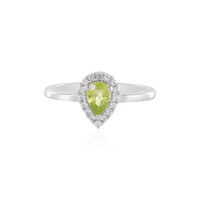 Zilveren ring met een peridoot