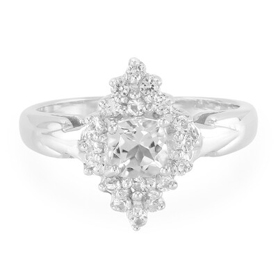 Zilveren ring met een gosheniet