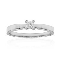 Platina ring met een Diamant SI2 (G)